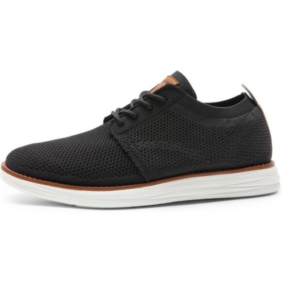 🆕Bruno Marc Men Black Knit Flex Mesh Oxfords Lace-Up Lightweight Casual Sneaker - Picture 10 of 11